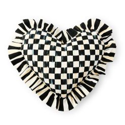 MACKENZIE-CHILDS Mackenzie-chilllds Heart Shaped Ruffle Pillow