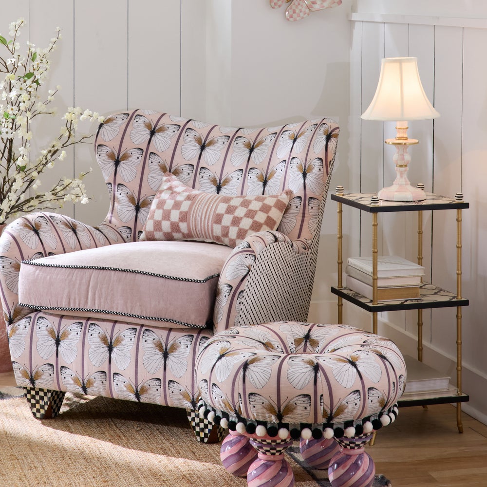 MACKENZIE-CHILDS Mackenzie-chilllds Pretty As A Bow 3 Tiered Table - Image 2