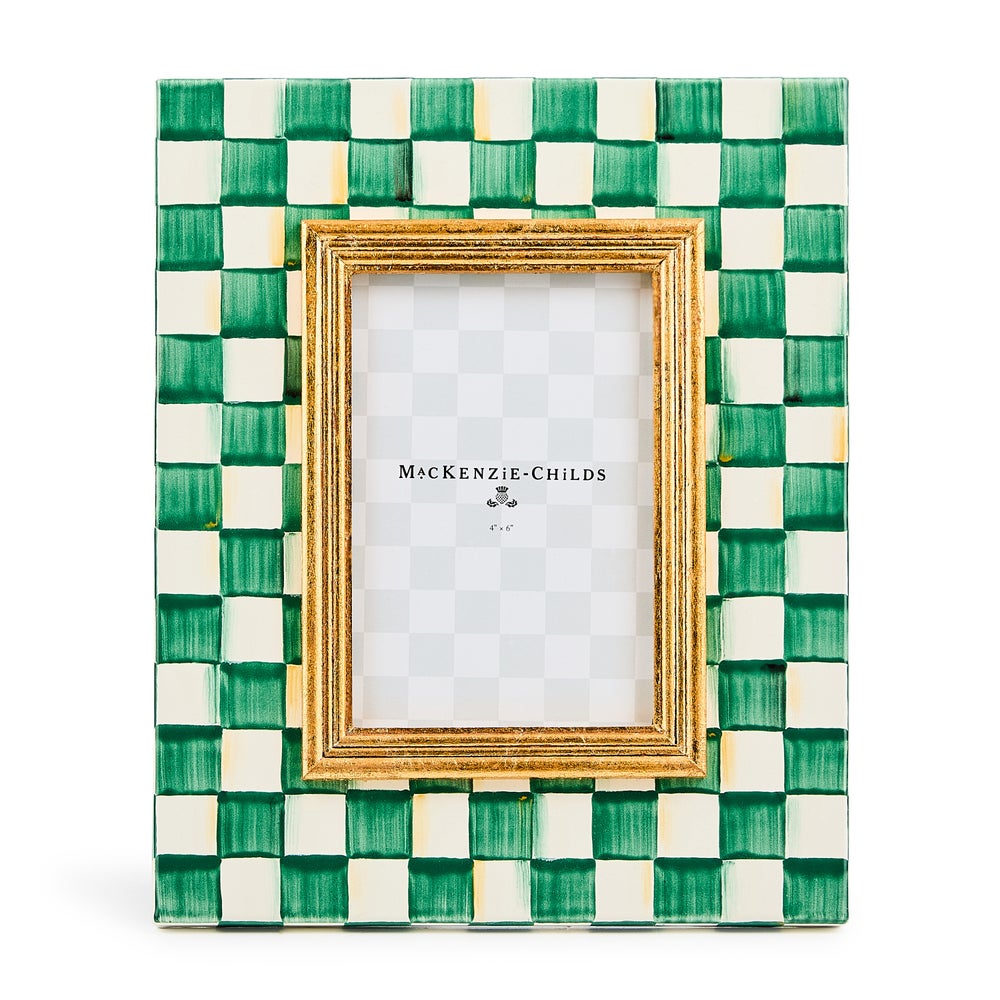 MACKENZIE-CHILDS Mackenzie-chilllds Emerald Check Frame - Image 2