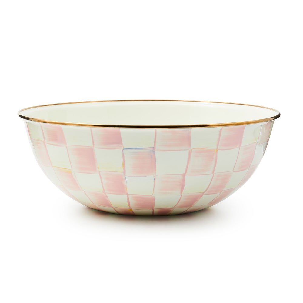 MACKENZIE-CHILDS Mackenzie-chilllds Rosy Check Enamel Everyday Bowl - Image 2
