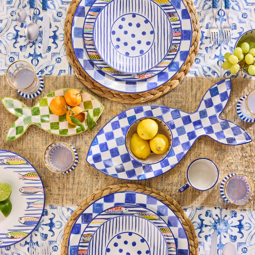 MACKENZIE-CHILDS Mackenzie-chilllds Go Fish Serving Platters, Set of 2 - Image 4