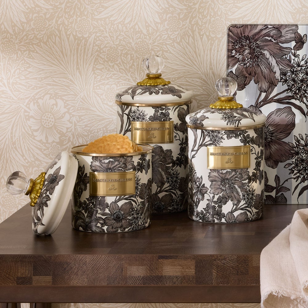 Mackenzie-chilllds Sterling English Garden Enamel Canisters - Image 4