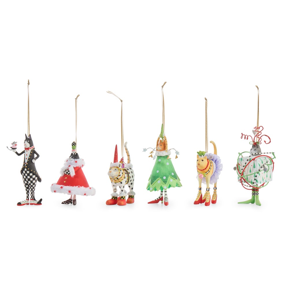 MACKENZIE-CHILDS Mackenzie-chilllds Patience Brewster Mini Cat & Dog Ornament Set - Image 9