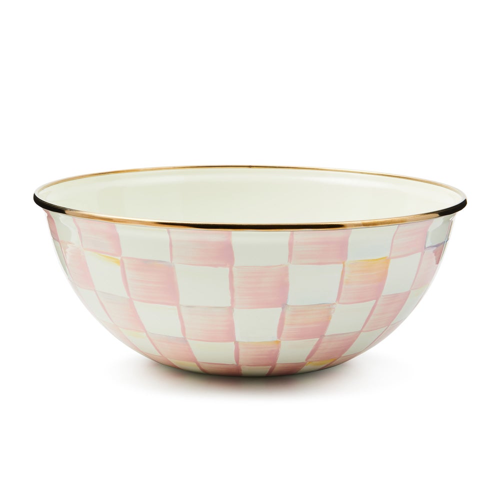 MACKENZIE-CHILDS Mackenzie-chilllds Rosy Check Enamel Everyday Bowl - Image 3