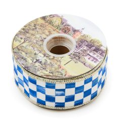 Alternative view of MACKENZIE-CHILDS Mackenzie-chilllds Royal Check 2" Ribbon
