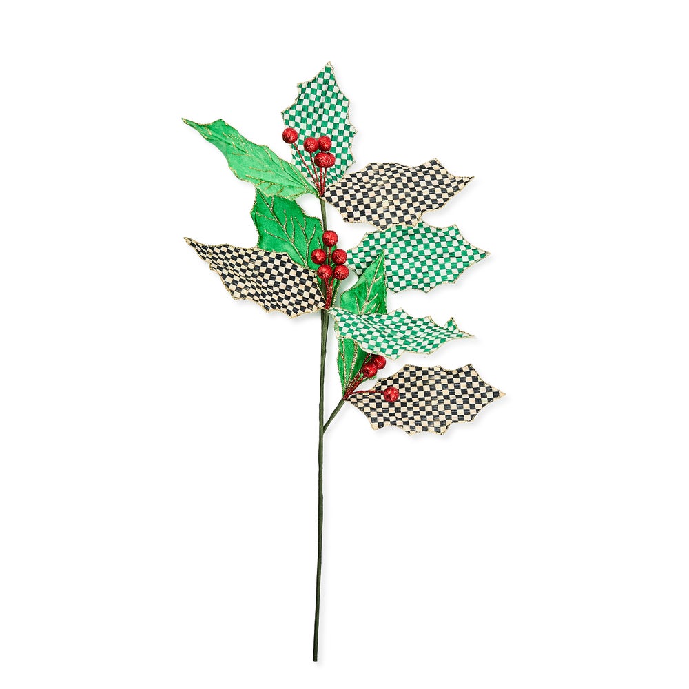 Check It Out Holly Leaf Spray