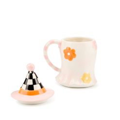 Alternative view of MACKENZIE-CHILDS Mackenzie-chilllds Hocus Pocus Ceramic Lidded Mug