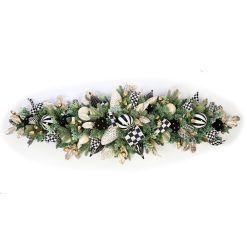 Courtly Noel Illuminated Mantel Arrangement