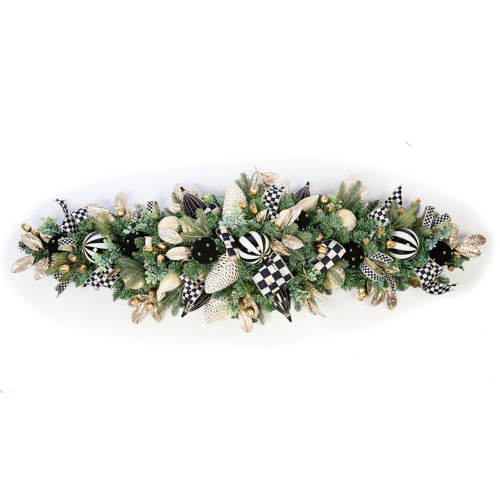 Courtly Noel Illuminated Mantel Arrangement