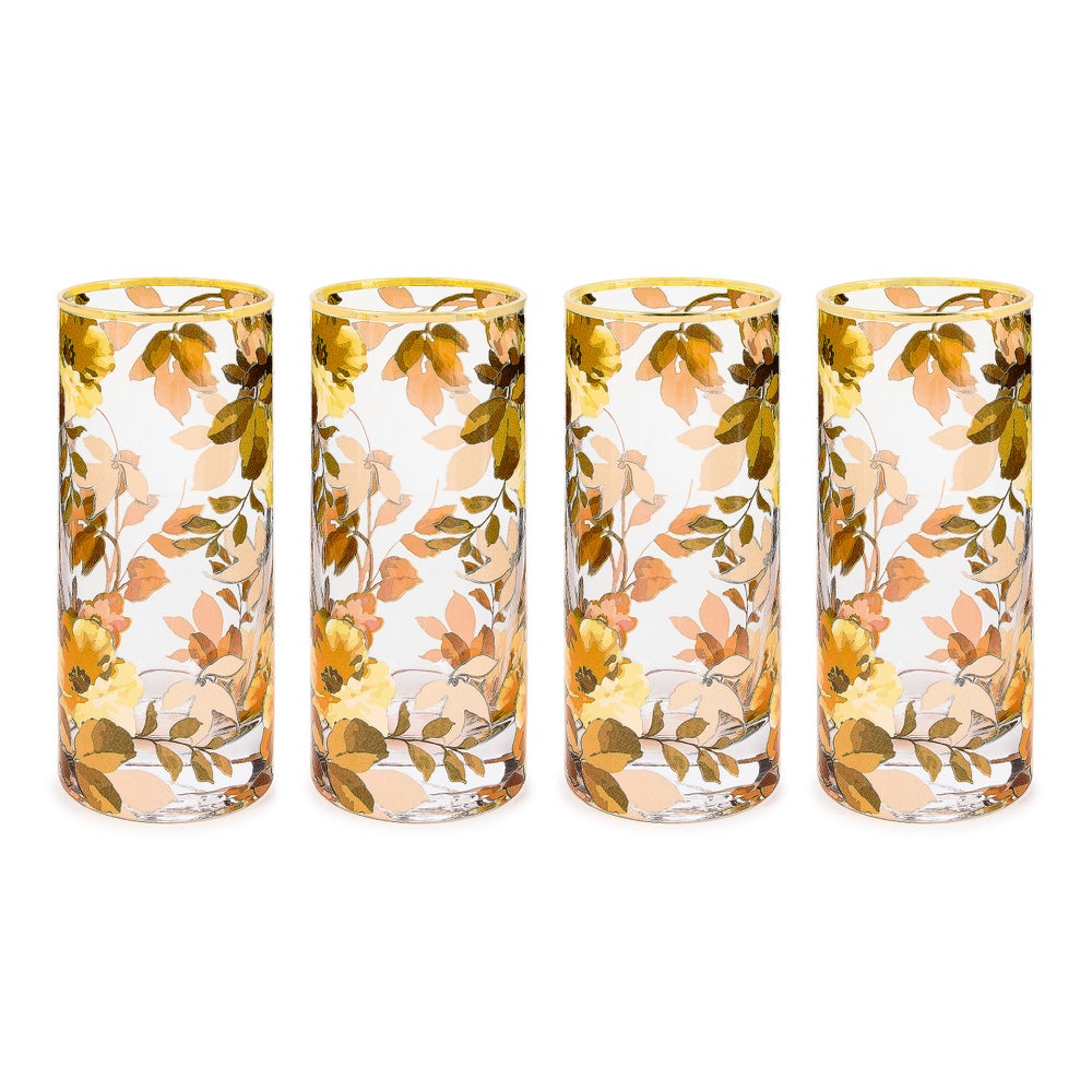 Mackenzie-chilllds Wild Rose Glassware, Set of 4 - Image 2