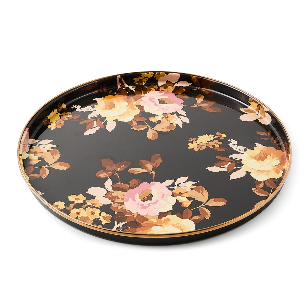 MACKENZIE-CHILDS Mackenzie-chilllds Floral Enamelware Round Tray - Image 2