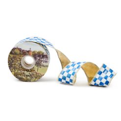 MACKENZIE-CHILDS Mackenzie-chilllds Royal Check 2" Ribbon