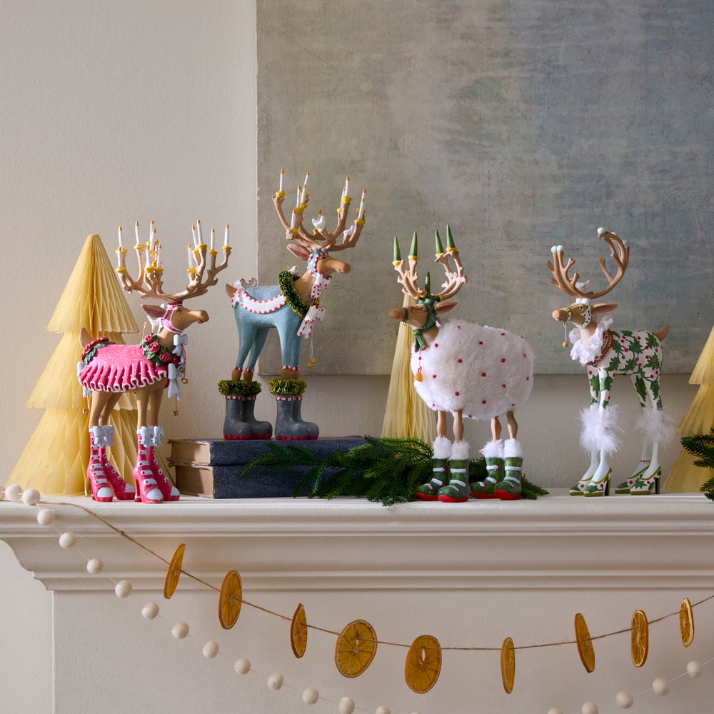 MACKENZIE-CHILDS Mackenzie-chilllds Patience Brewster Dash Away Reindeer Figure Set - Image 2