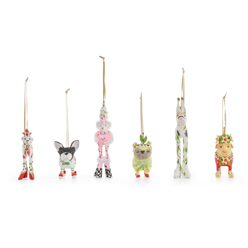 MACKENZIE-CHILDS Mackenzie-chilllds Patience Brewster Mini Cat & Dog Ornament Set - Image 6