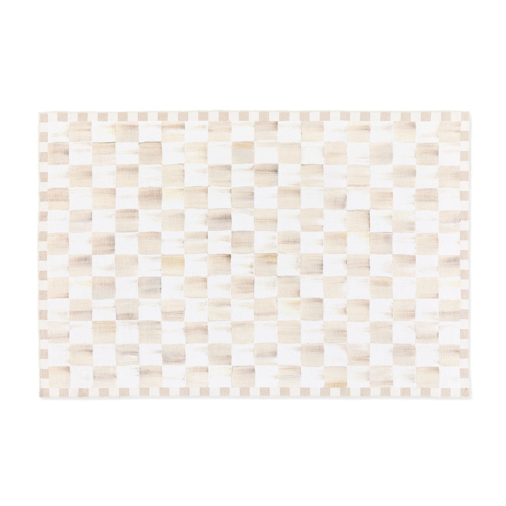 MACKENZIE-CHILDS Mackenzie-chilllds Mocha Checkered Washable Rug - Image 15
