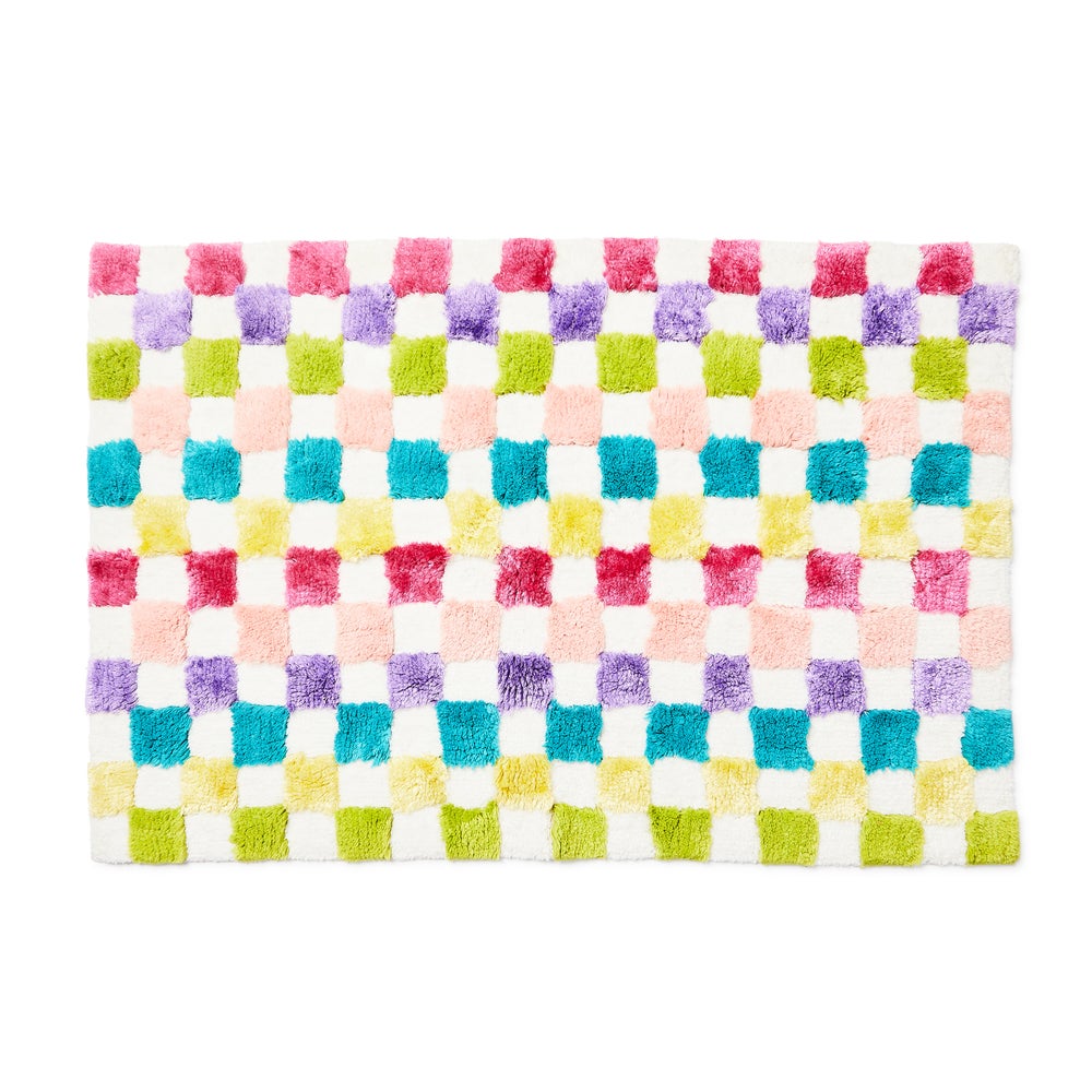 MACKENZIE-CHILDS Mackenzie-chilllds Rainbow Micro Check Bath Rug