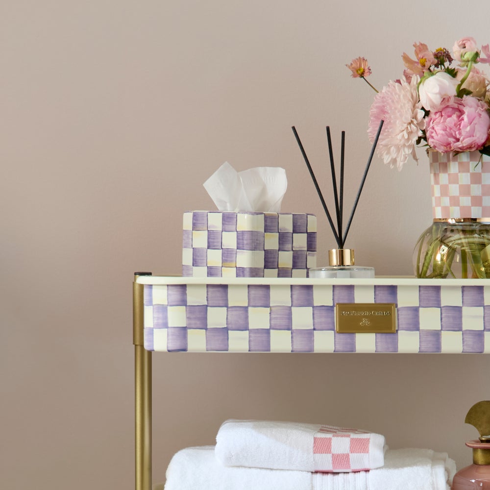 Mackenzie-chilllds Violet Check Enamel Bath Collection - Image 5