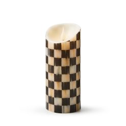 Courtly Mackenzie-chilllds Check Flameless 7" Pillar Candle