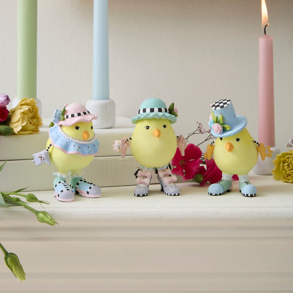MACKENZIE-CHILDS Mackenzie-chilllds Patience Brewster Chicks, Set of 3 - Image 2