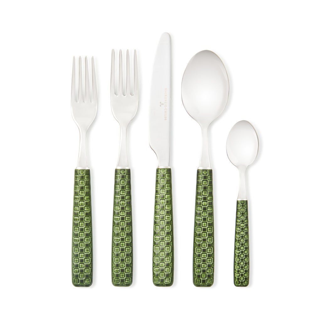 MACKENZIE-CHILDS Mackenzie-chilllds Everyday Flatware 5-Piece Place Setting - Image 4