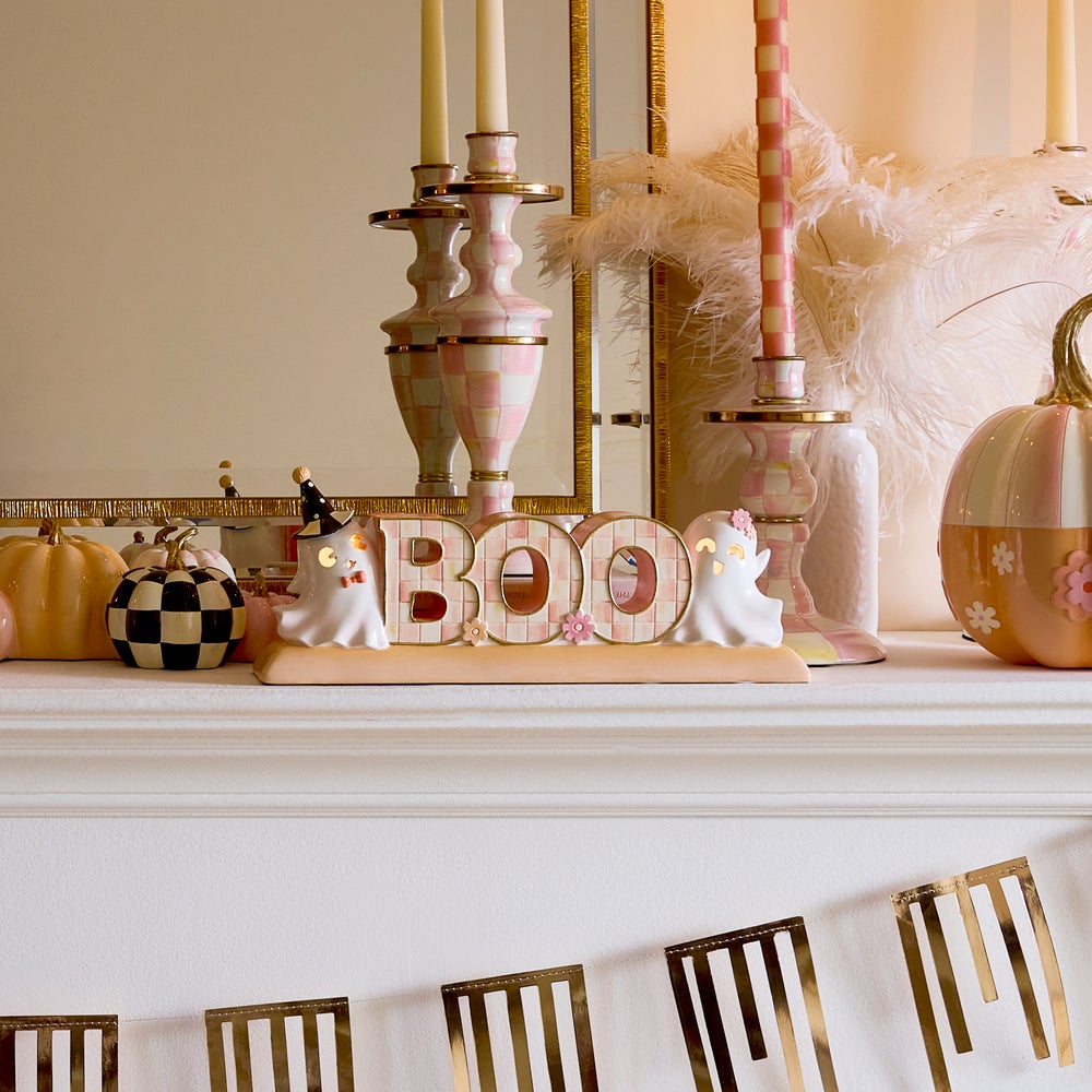 MACKENZIE-CHILDS Mackenzie-chilllds Hocus Pocus Illuminated BOO Ghost Letter Set - Image 2