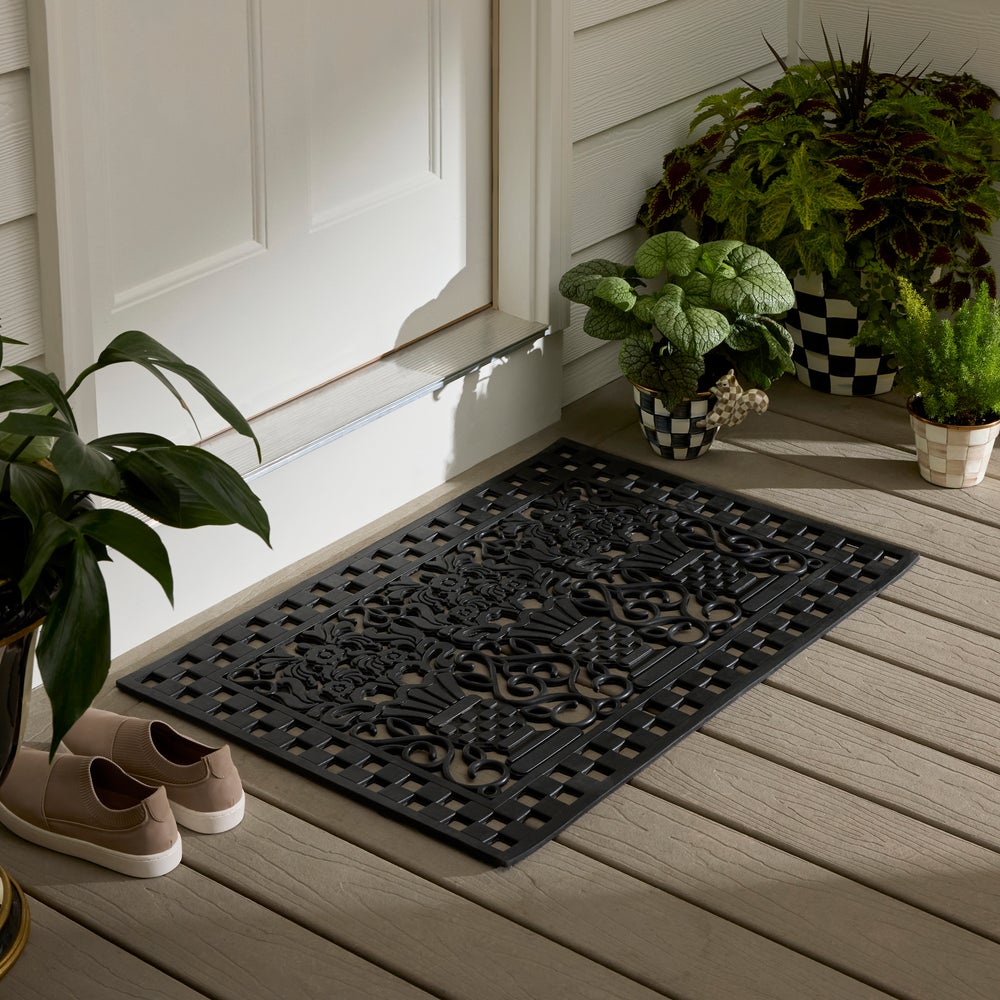 MACKENZIE-CHILDS Mackenzie-chilllds Great Vase Rubber Entrance Mat - Image 2