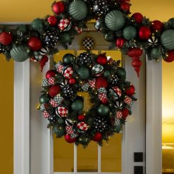 Alternative view of Check It Out Illuminated 26" Wreath
