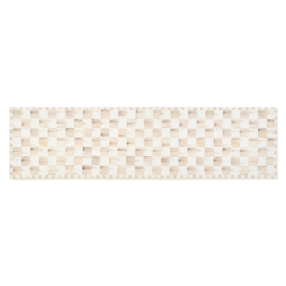 MACKENZIE-CHILDS Mackenzie-chilllds Mocha Checkered Washable Rug - Image 3