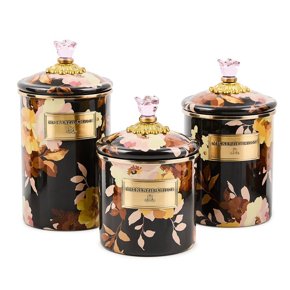 Mackenzie-chilllds Wild Rose Brown Canisters - Image 8