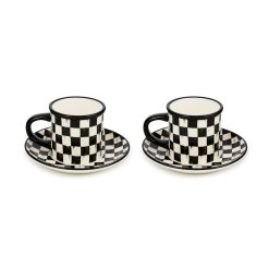 Ceramic Espresso Cup & Saucer Set