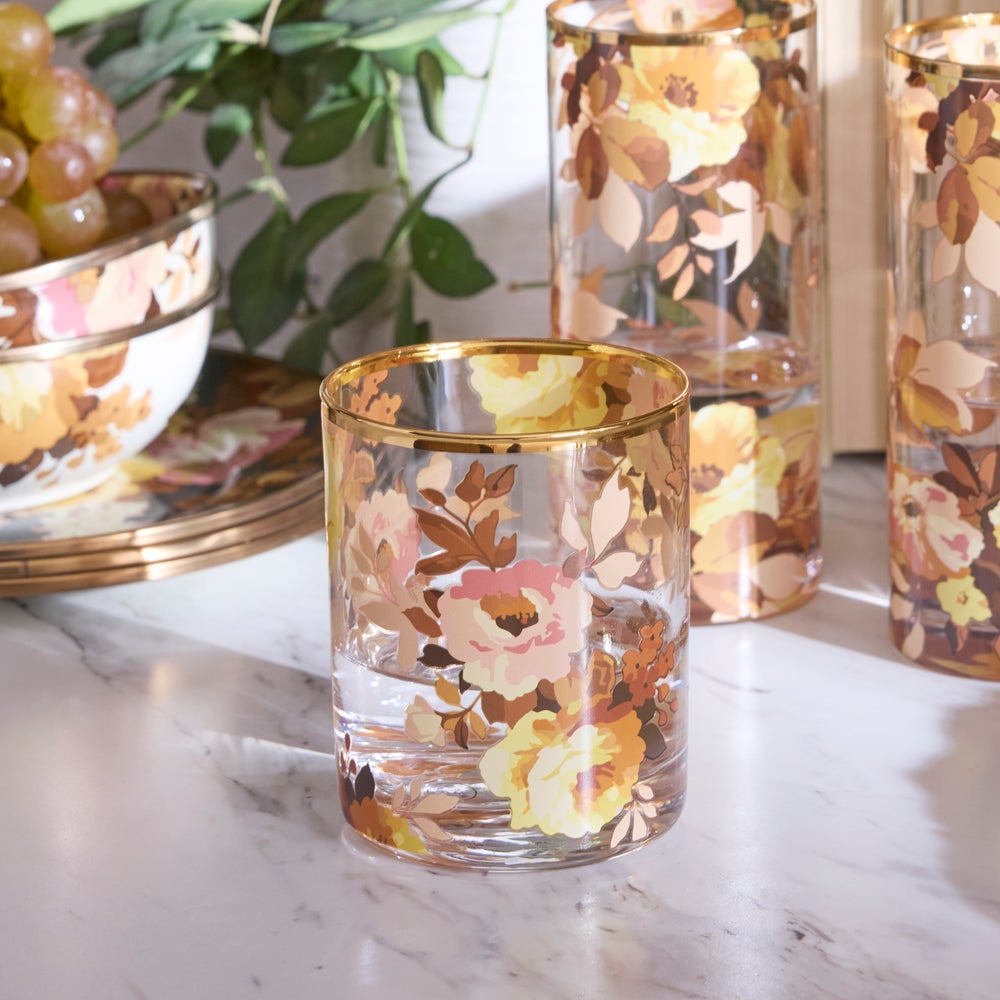 Mackenzie-chilllds Wild Rose Glassware, Set of 4 - Image 8