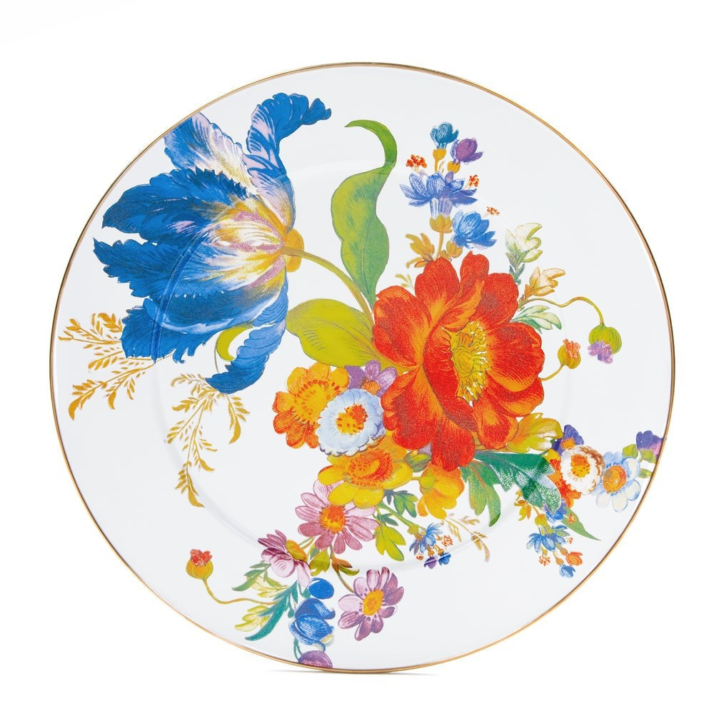 MACKENZIE-CHILDS Mackenzie-chilllds Floral Enamel Serving Platter - Image 3