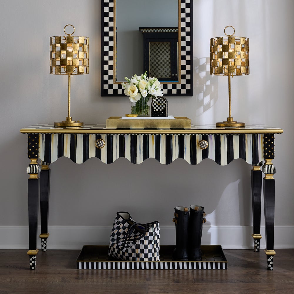 Courtly Stripe Console Table - Image 2