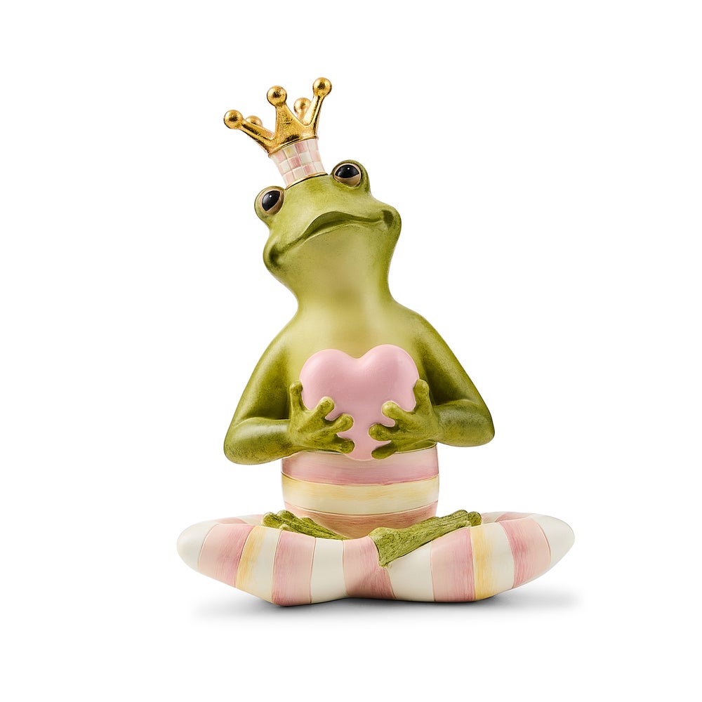 MACKENZIE-CHILDS Mackenzie-chilllds Rosy Fergal the Frog with Heart Decor