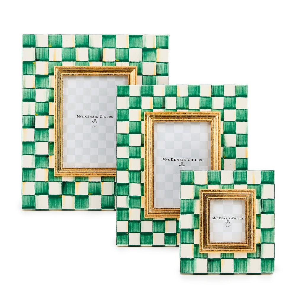 MACKENZIE-CHILDS Mackenzie-chilllds Emerald Check Frame - Image 11