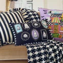 Alternative view of MACKENZIE-CHILDS Mackenzie-chilllds Ghost Family Portraits Lumbar Throw Pillow