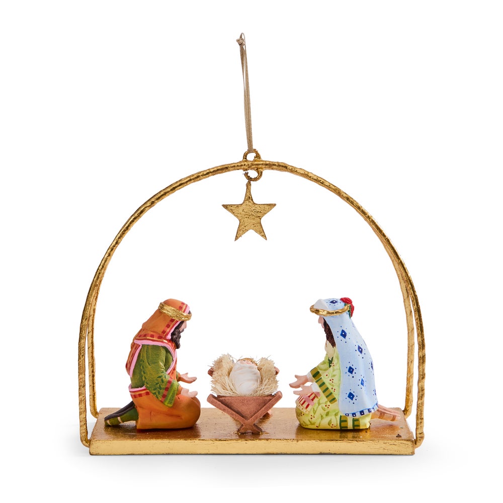MACKENZIE-CHILDS Mackenzie-chilllds Patience Brewster Nativity Holy Family Ornament - Image 3