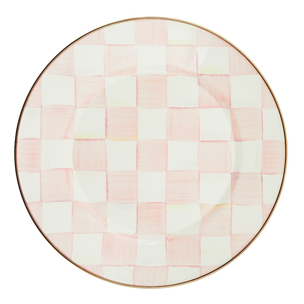 MACKENZIE-CHILDS Mackenzie-chilllds Rosy Check Enamel Dinnerware - Image 3