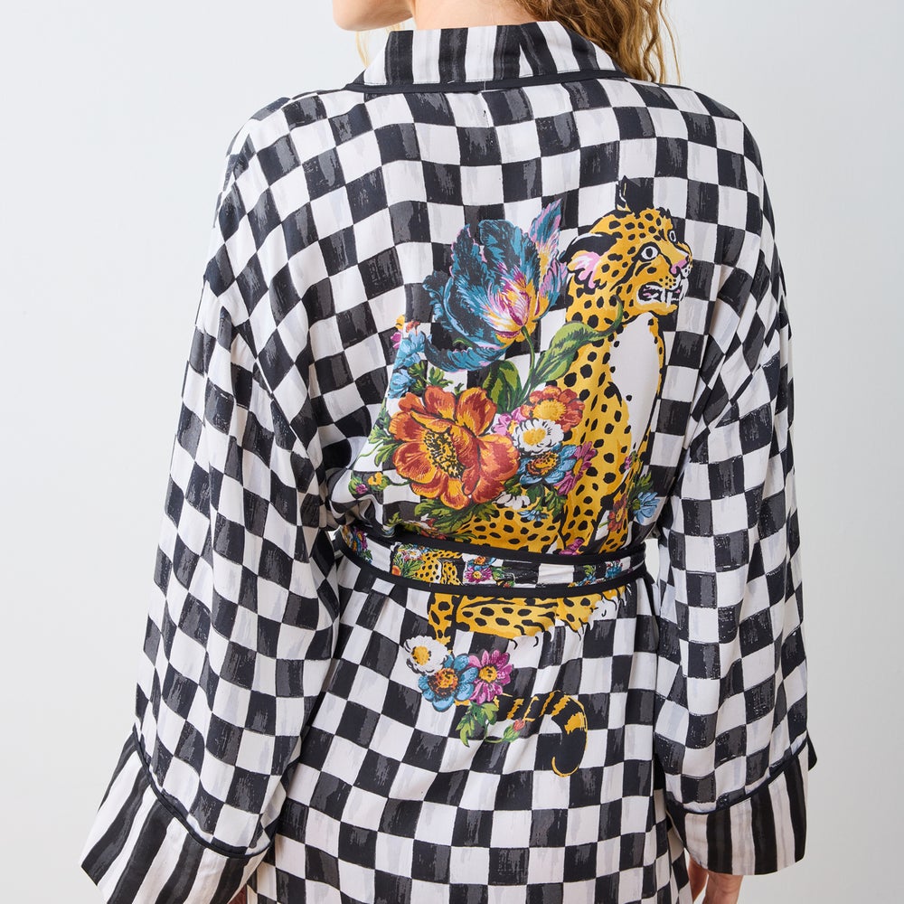 Courtly Flower Market Satin Robe - Image 10