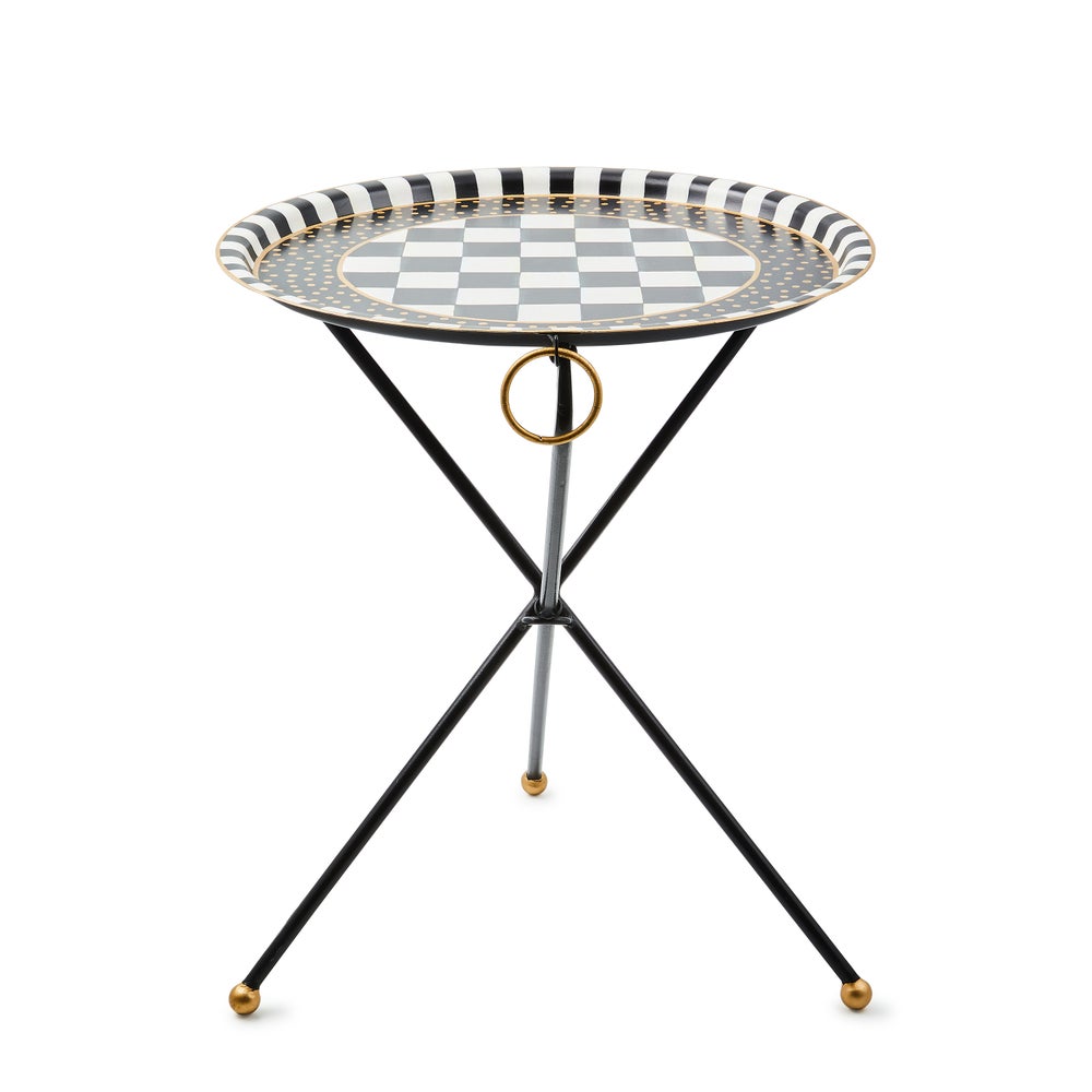 Mackenzie-chilllds Tilt Top Black Tripod Table