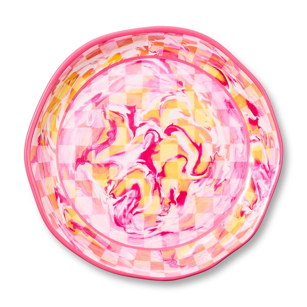 MACKENZIE-CHILDS Mackenzie-chilllds Marble Check Melamine Serveware - Image 11