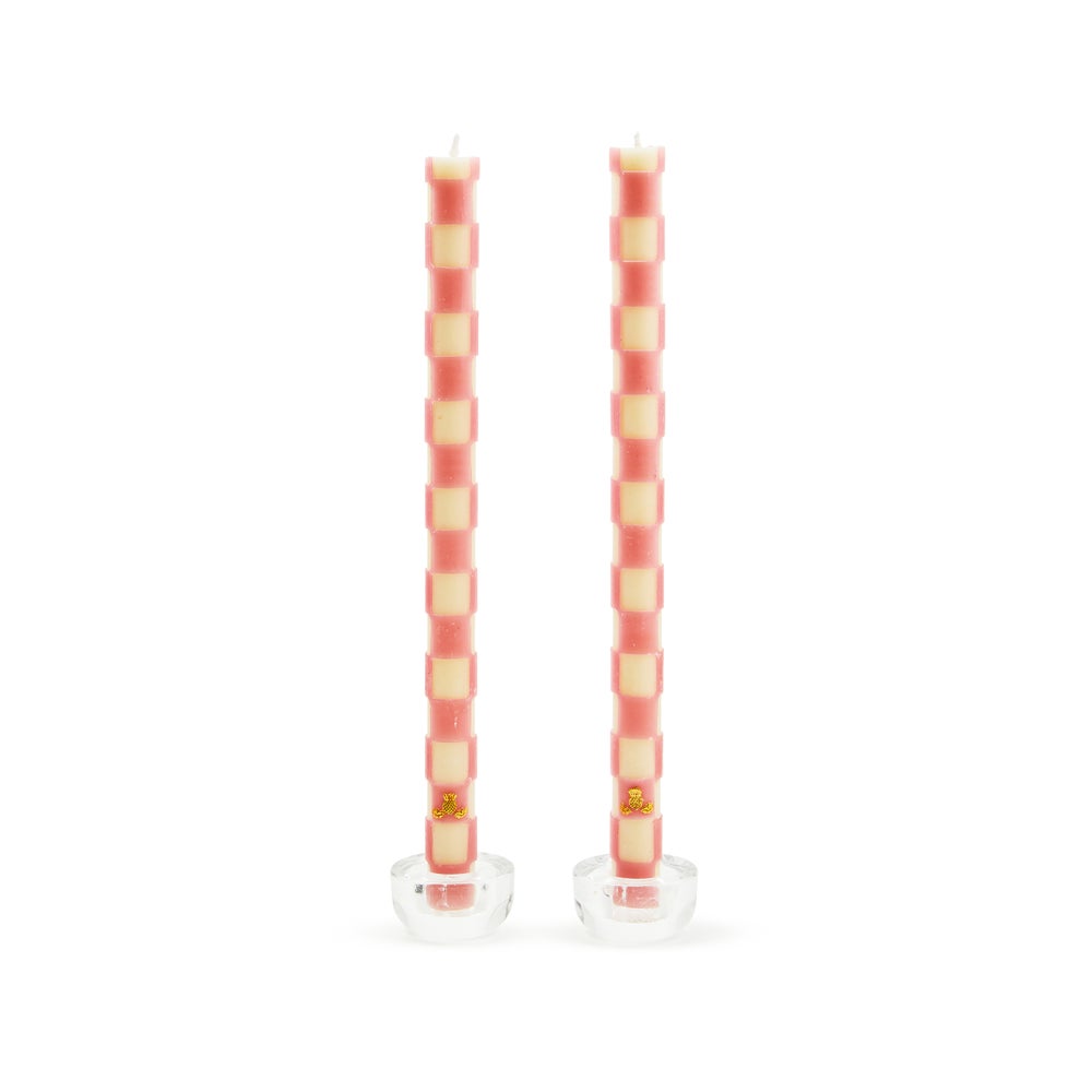 Check Dinner Candles, Set of 2 - Image 6