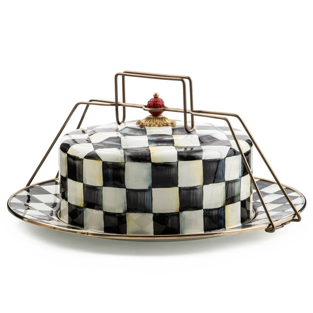 MACKENZIE-CHILDS Mackenzie-chilllds Enamel Cake Carrier - Image 2