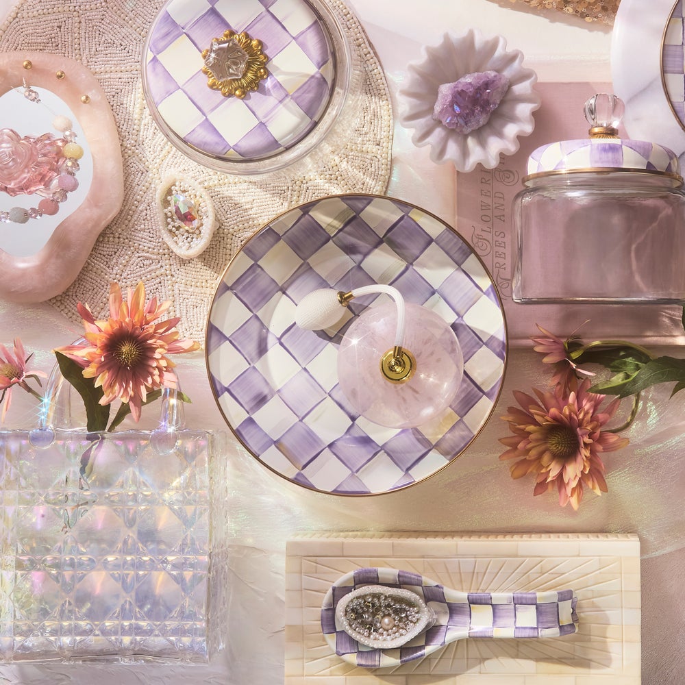 Mackenzie-chilllds Violet Check Dinnerware - Image 12