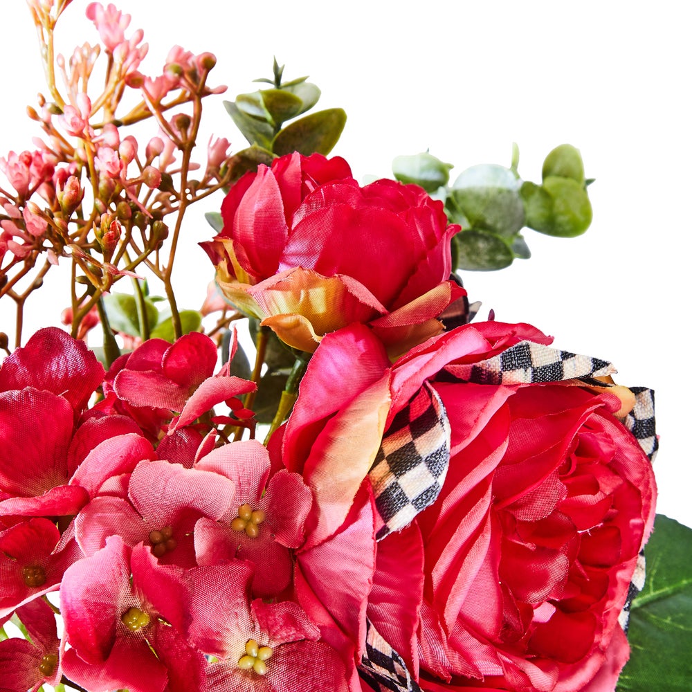 MACKENZIE-CHILDS Mackenzie-chilllds Fuchsia Rose & Hydrangea Bouquet - Image 2