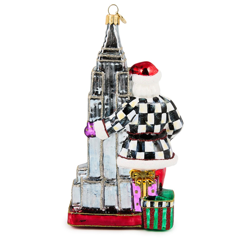 MACKENZIE-CHILDS Mackenzie-chilllds Empire State Building Glass Ornament - Image 2