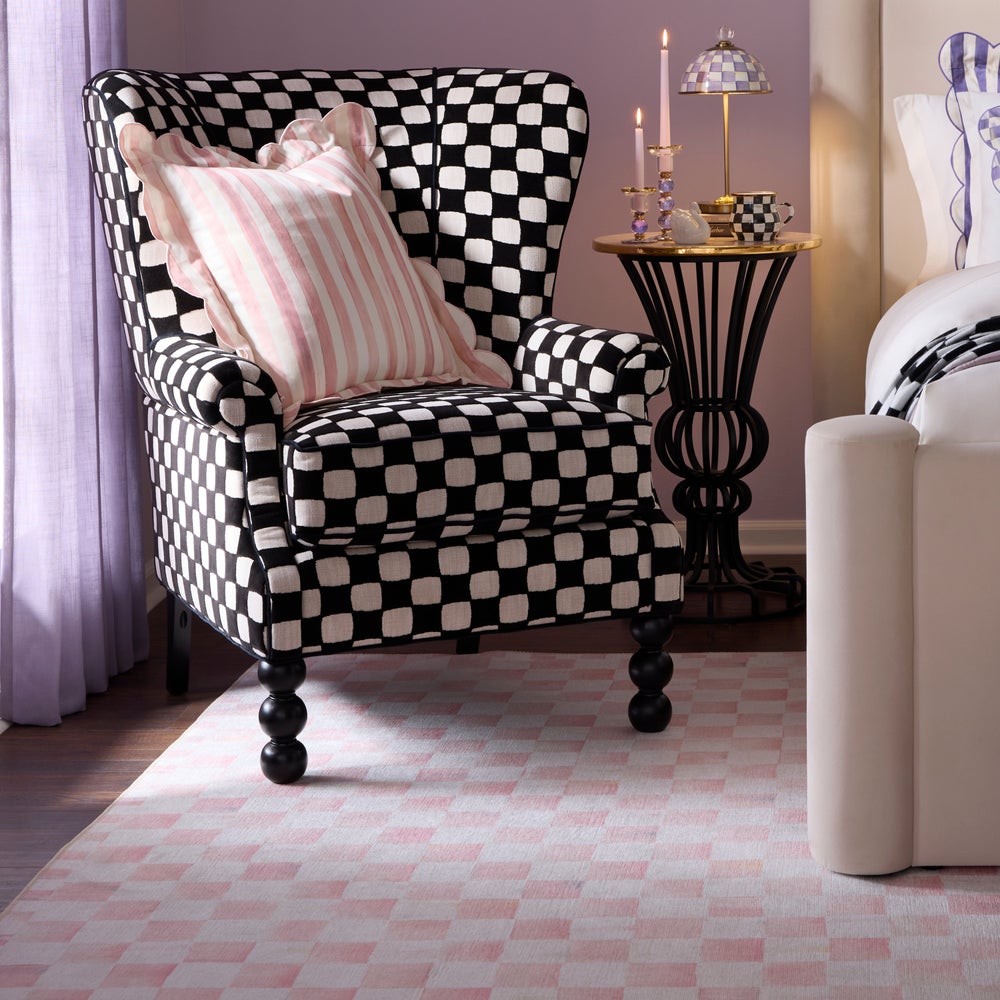MACKENZIE-CHILDS Mackenzie-chilllds Rosy Checkered Washable Rug - Image 10
