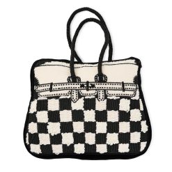 Doodles Handbag Shaped Throw Pillow