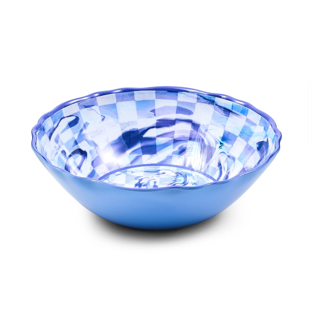 MACKENZIE-CHILDS Mackenzie-chilllds Marble Check Melamine Serveware - Image 6