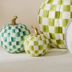 Alternative view of MACKENZIE-CHILDS Mackenzie-chilllds Moss Check Mini Pumpkin